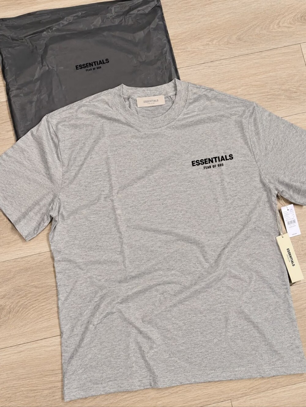 Essentials Fear of God T-Shirt Gray Dark Oatmeal Size L